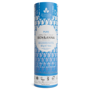 Prírodný dezodorant v papierovej tube BEN&ANNA, 60g – Pure