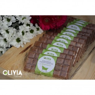 Olivia Natural - Čokoláda do kúpeľa s kakaovým maslom 130g - Citrus 
